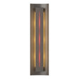 Hubbardton Forge 2007 Dark Smoke Red Glass (RR) Gallery Sconce