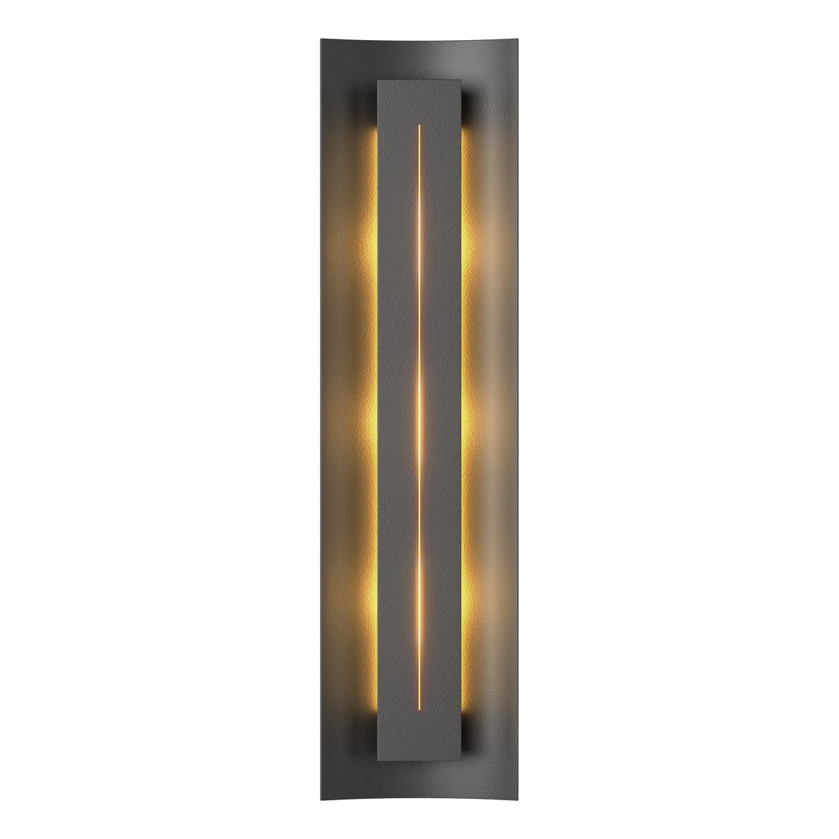 Hubbardton Forge 2007 Black Ivory Art Glass (CC) Gallery Sconce