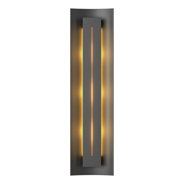 Hubbardton Forge 2007 Black Ivory Art Glass (CC) Gallery Sconce