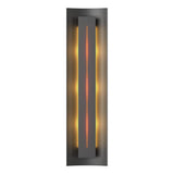 Hubbardton Forge 2007 Black Amber Glass (FF) Gallery Sconce