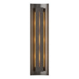 Hubbardton Forge 2007 Oil Rubbed Bronze Ivory Art Glass (CC) Gallery Sconce