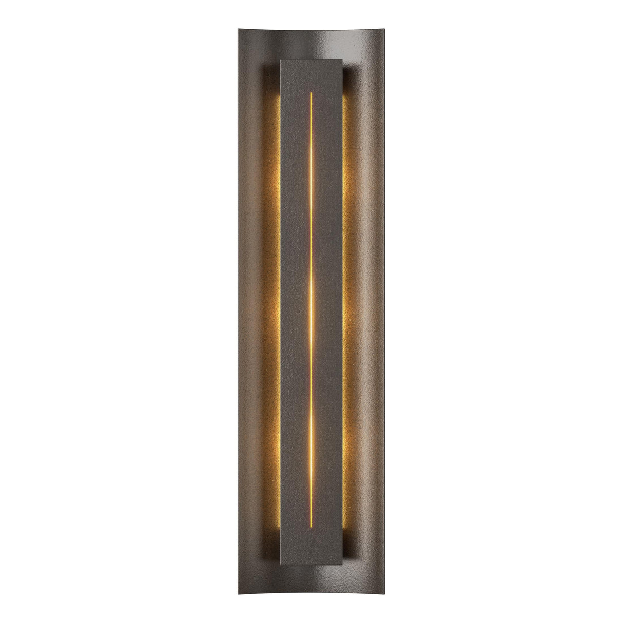 Hubbardton Forge 2007 Oil Rubbed Bronze Ivory Art Glass (CC) Gallery Sconce