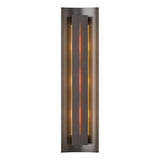 Hubbardton Forge 2007 Oil Rubbed Bronze Amber Glass (FF) Gallery Sconce