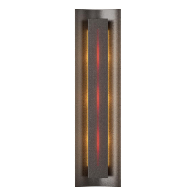 Hubbardton Forge 2007 Oil Rubbed Bronze Amber Glass (FF) Gallery Sconce
