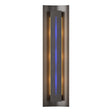 Hubbardton Forge 2007 Oil Rubbed Bronze Blue Glass (EE) Gallery Sconce