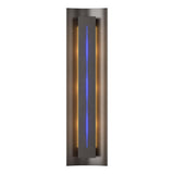Hubbardton Forge 2007 Oil Rubbed Bronze Blue Glass (EE) Gallery Sconce