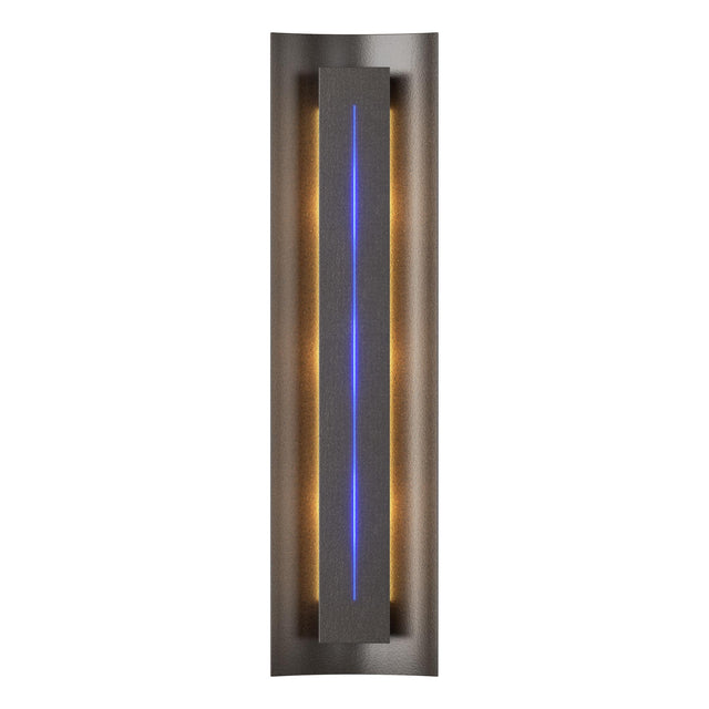 Hubbardton Forge 2007 Oil Rubbed Bronze Blue Glass (EE) Gallery Sconce