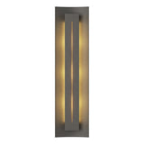Hubbardton Forge 2007 Natural Iron Ivory Art Glass (CC) Gallery Sconce