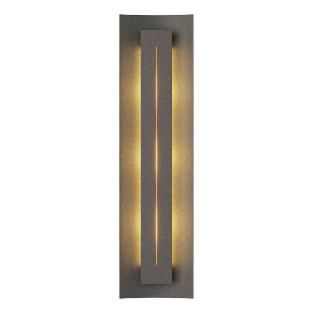 Hubbardton Forge 2007 Natural Iron Ivory Art Glass (CC) Gallery Sconce