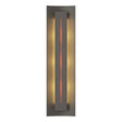 Hubbardton Forge 2007 Natural Iron Amber Glass (FF) Gallery Sconce
