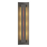 Hubbardton Forge 2007 Natural Iron Amber Glass (FF) Gallery Sconce