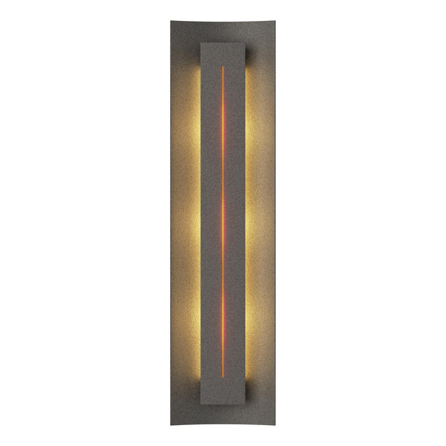 Hubbardton Forge 2007 Natural Iron Amber Glass (FF) Gallery Sconce