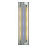 Hubbardton Forge 2007 Vintage Platinum Blue Glass (EE) Gallery Sconce
