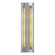 Hubbardton Forge 2007 Vintage Platinum Red Glass (RR) Gallery Sconce