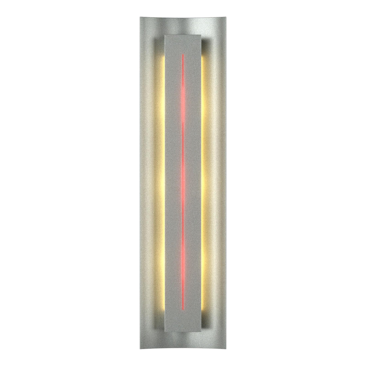 Hubbardton Forge 2007 Vintage Platinum Red Glass (RR) Gallery Sconce