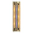 Hubbardton Forge 2007 Soft Gold Blue Glass (EE) Gallery Sconce