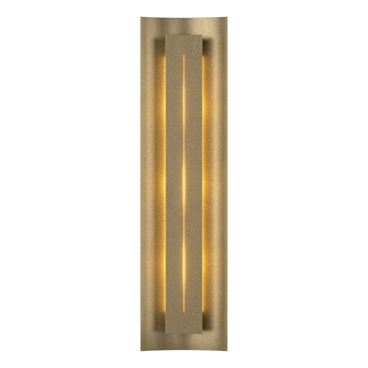 Hubbardton Forge 2007 Soft Gold Ivory Art Glass (CC) Gallery Sconce