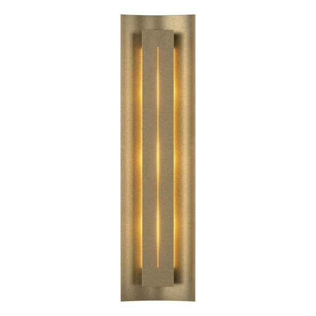 Hubbardton Forge 2007 Soft Gold Ivory Art Glass (CC) Gallery Sconce