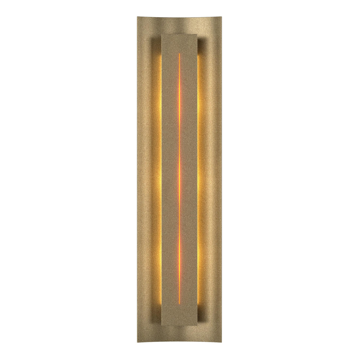 Hubbardton Forge 2007 Soft Gold Amber Glass (FF) Gallery Sconce
