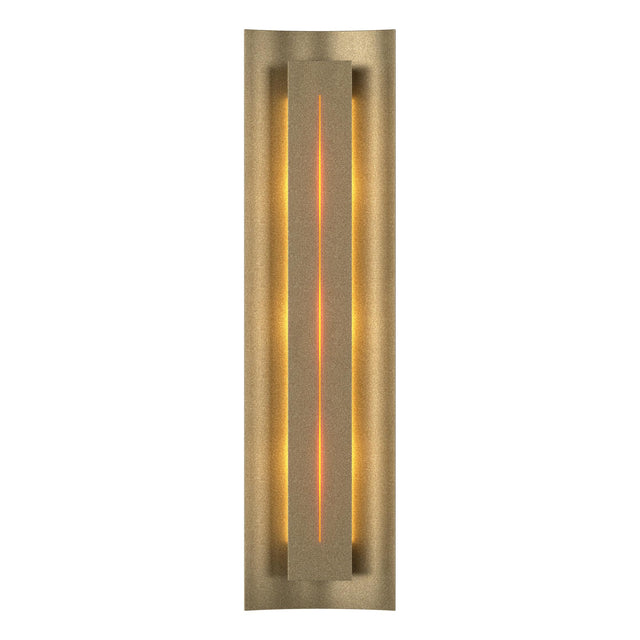 Hubbardton Forge 2007 Soft Gold Amber Glass (FF) Gallery Sconce