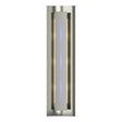 Hubbardton Forge 2007 Sterling Blue Glass (EE) Gallery Sconce