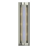 Hubbardton Forge 2007 Sterling Blue Glass (EE) Gallery Sconce