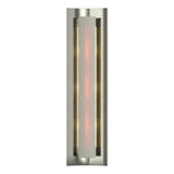 Hubbardton Forge 2007 Sterling Red Glass (RR) Gallery Sconce