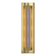 Hubbardton Forge 2007 Modern Brass Blue Glass (EE) Gallery Sconce