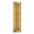Hubbardton Forge 2007 Modern Brass Amber Glass (FF) Gallery Sconce