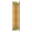 Hubbardton Forge 2007 Modern Brass Red Glass (RR) Gallery Sconce