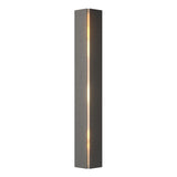 Hubbardton Forge 2023 Natural Iron Ivory Art Glass (CC) Gallery LED Sconce