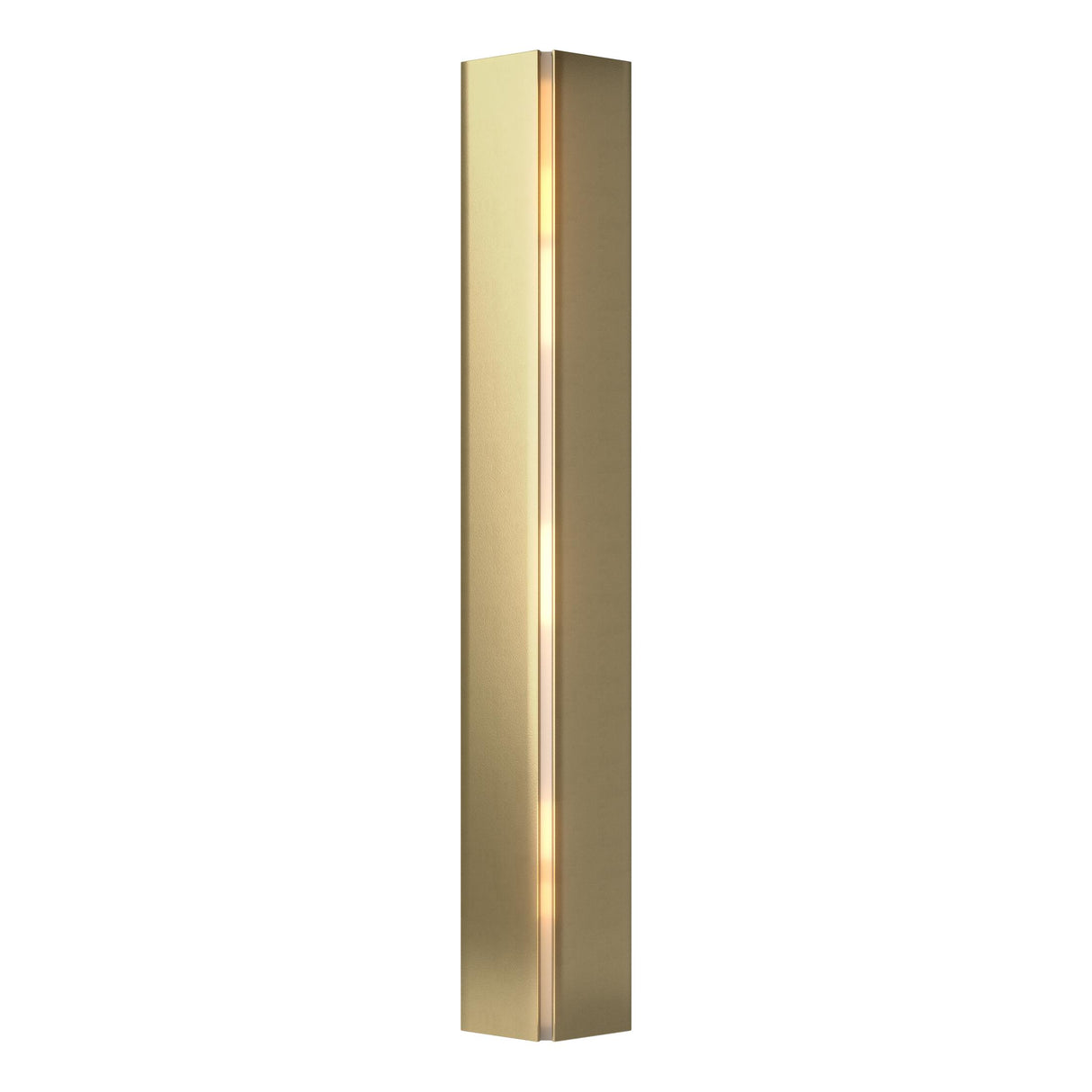 Hubbardton Forge 2023 Modern Brass Ivory Art Glass (CC) Gallery LED Sconce