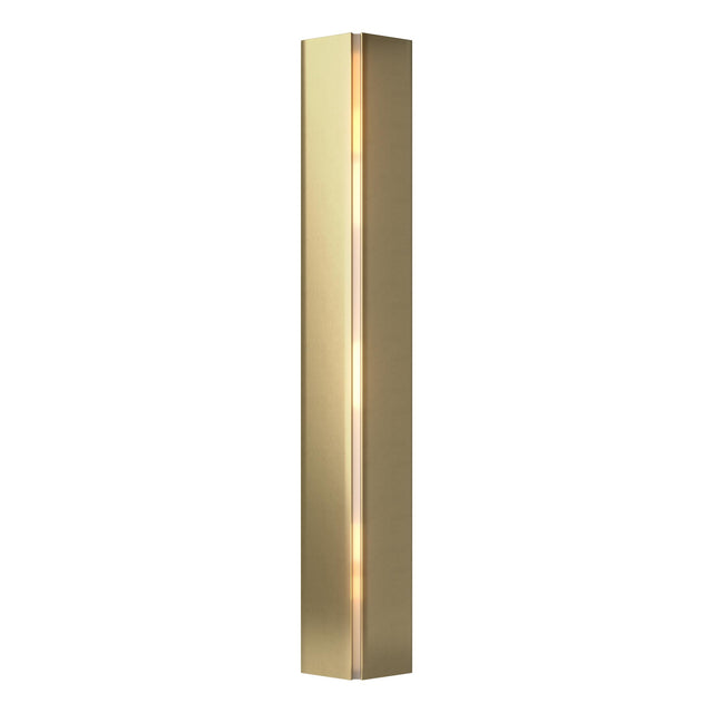 Hubbardton Forge 2023 Modern Brass Ivory Art Glass (CC) Gallery LED Sconce