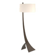 Hubbardton Forge 2005 Oil Rubbed Bronze Flax Shade (SE) Stasis Floor Lamp