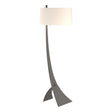 Hubbardton Forge 2005 Natural Iron Flax Shade (SE) Stasis Floor Lamp