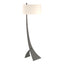 Hubbardton Forge 2005 Natural Iron Flax Shade (SE) Stasis Floor Lamp