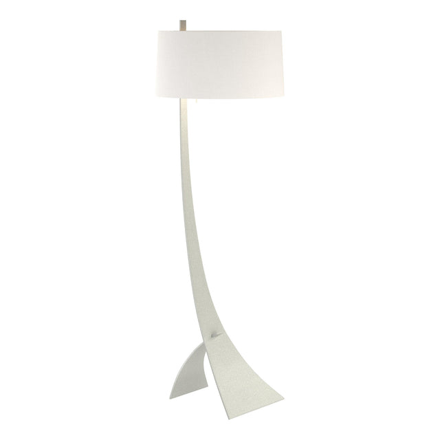 Hubbardton Forge 2005 Vintage Platinum Natural Anna Shade (SF) Stasis Floor Lamp