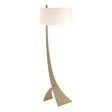 Hubbardton Forge 2005 Soft Gold Flax Shade (SE) Stasis Floor Lamp