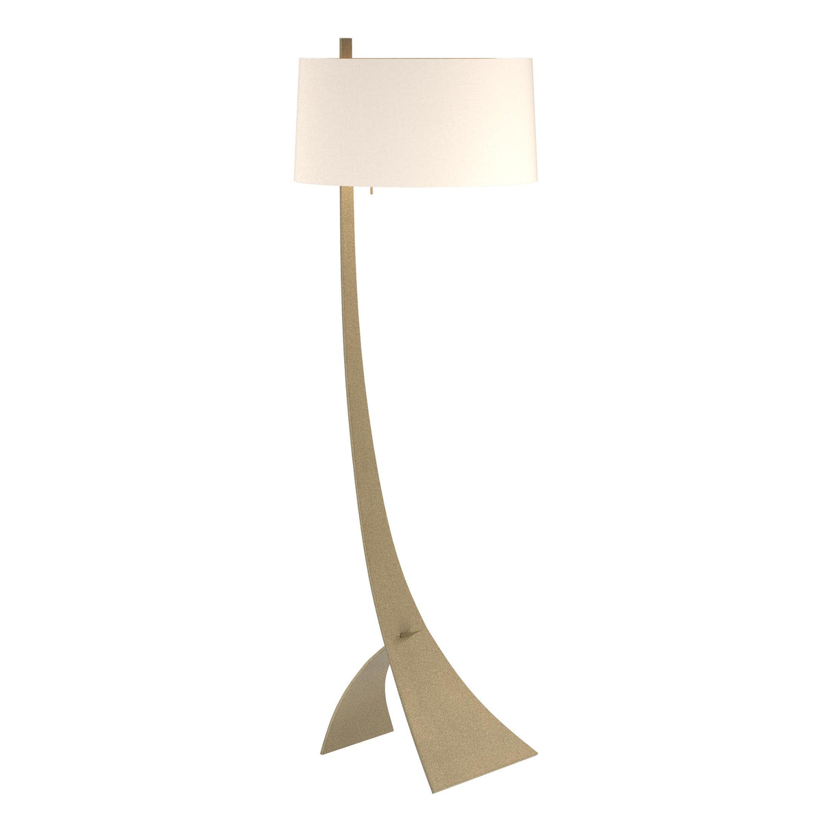 Hubbardton Forge 2005 Soft Gold Flax Shade (SE) Stasis Floor Lamp