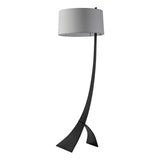 Hubbardton Forge 2005 Ink Natural Anna Shade (SF) Stasis Floor Lamp