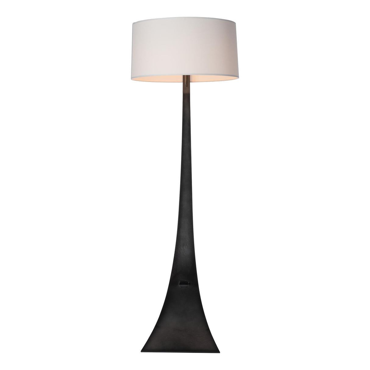 Hubbardton Forge 2005 Ink Natural Anna Shade (SF) Stasis Floor Lamp