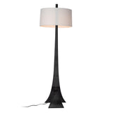 Hubbardton Forge 2005 Ink Natural Anna Shade (SF) Stasis Floor Lamp