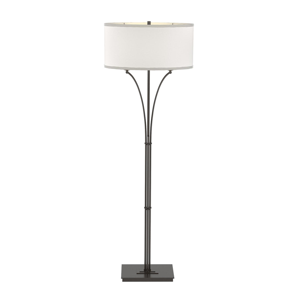 Hubbardton Forge 2009 Oil Rubbed Bronze Flax Shade (SE) Contemporary Formae Floor Lamp