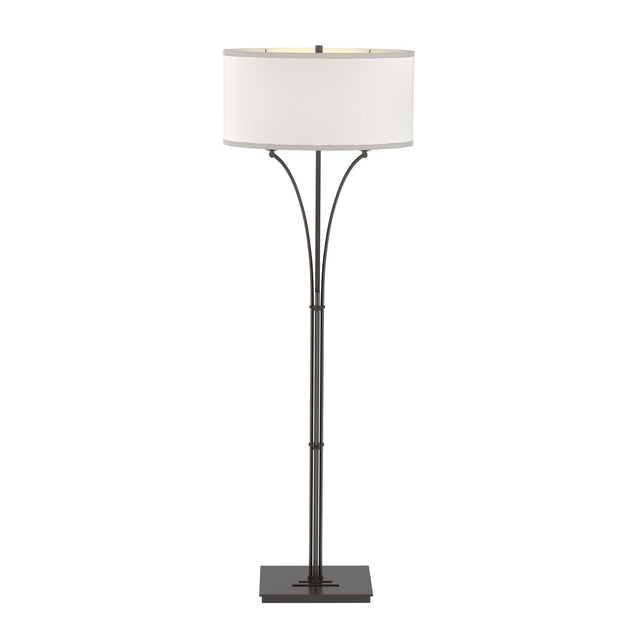 Hubbardton Forge 2009 Oil Rubbed Bronze Flax Shade (SE) Contemporary Formae Floor Lamp