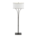 Hubbardton Forge 2009 Oil Rubbed Bronze Natural Anna Shade (SF) Contemporary Formae Floor Lamp
