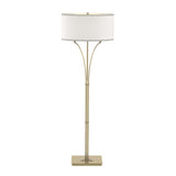 Hubbardton Forge 2009 Modern Brass Flax Shade (SE) Contemporary Formae Floor Lamp