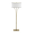 Hubbardton Forge 2009 Modern Brass Natural Anna Shade (SF) Contemporary Formae Floor Lamp
