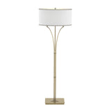 Hubbardton Forge 2009 Modern Brass Natural Anna Shade (SF) Contemporary Formae Floor Lamp