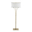 Hubbardton Forge 2009 Modern Brass Natural Anna Shade (SF) Contemporary Formae Floor Lamp