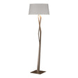Hubbardton Forge 2012 Bronze Flax Shade (SE) Facet Floor Lamp